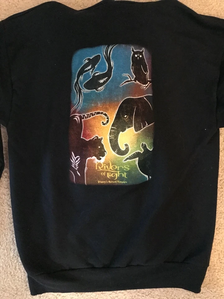 Chaqueta Disney World by Hanes Animals Kingdoms Talla L Negra Foto 4 de 4