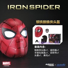Killerbody Iron Spider Helmet 1:1 Spiderman Mask LED Light Blinking Eyes Cosplay