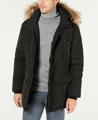calvin klein black parka