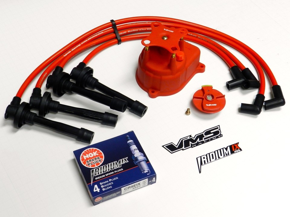 Cap Rotor Wire NGK Spark Plugs Fuel Filter For 97-2000 Honda