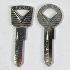 New Ford Lincoln Mercury Logo OEM Uncut Blank Key Set H27 Ignition and H26 Trunk