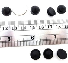 Rubber Stem Stem Pad Bumper Push-In Grommet Fits 1/4" Hole, 1/16" Thick Panel