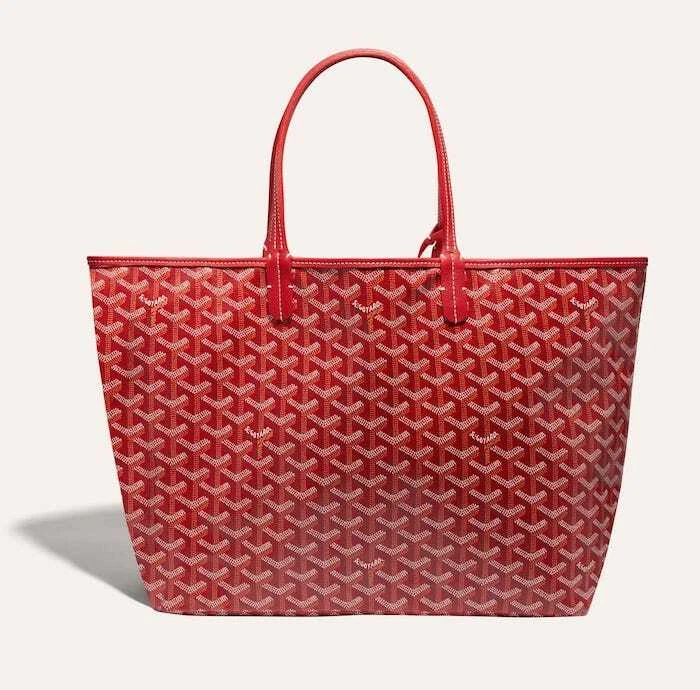 Goyard St Louis Red Tote Bag PM