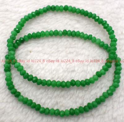 2x4mm Natural Black Agate Faceted Rondelle Beads Gemstone - Foto 7