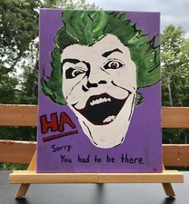 Batman Joker Nicholson Pop Art 12x16 ORIGINAL Canvas