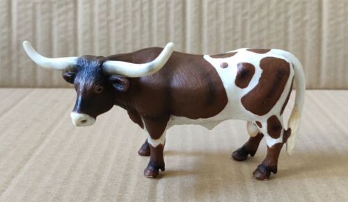 TEXAS LONGHORN BULL PVC FIGURE, SCHLEICH, RETIRED, GERMANY, 2002 - Picture 1 of 8