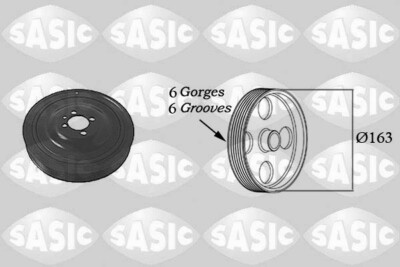 SASIC 2156029 Riemenscheibe, Kurbelwelle für OPEL