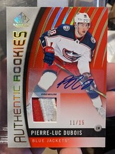 2017-18 SP Game Used Authentic Rookies #11/15 Pierre-Luc Dubois #150 Auto RC