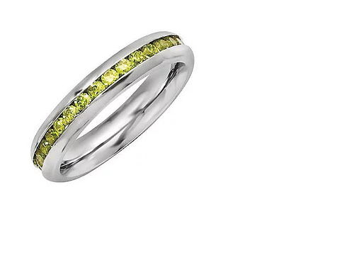 QVC Steel by Design Birthstone Eternity 