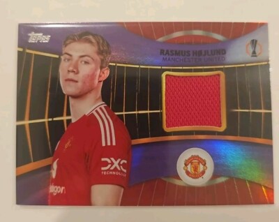 EM 2024 Topps Sticker Rasmus Hojlund DEN PTW Gold (Neu (gemäss