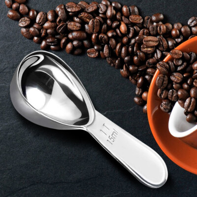 304 Stainless Steel Coffee Scoop 15ml 30ml Coffee Spoon Measuring Tablespoon