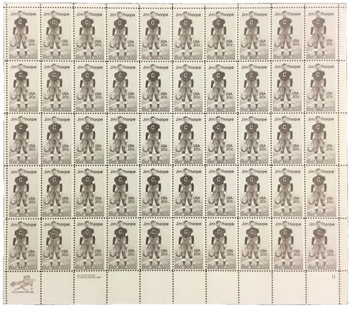 Malcolm X Framed sheet of 20 Black Heritage Series 33 cent stamps