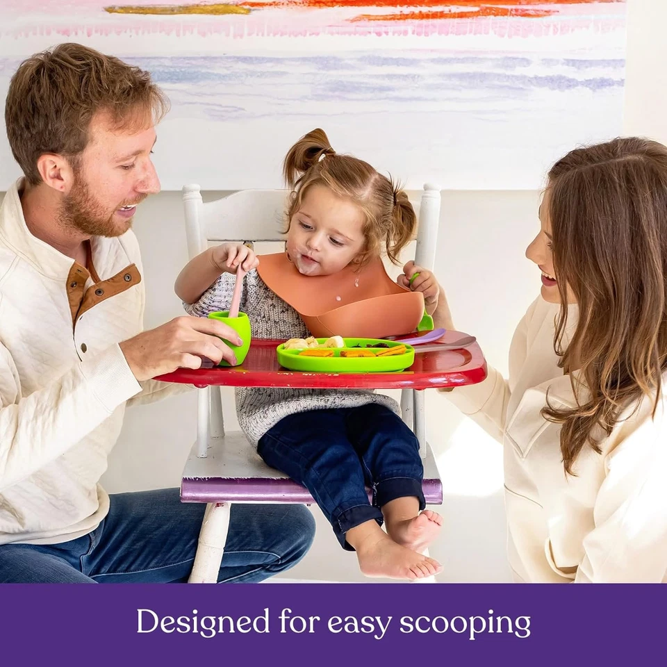 Baby Spoons First Stage Silicone Baby Spoon – Self Feeding Baby Utensils – Infan - Image 4 of 4