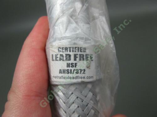 3 Metraflex SSTC0050 1/2"x10" LF SS Male Threaded Flexible Pump Connector LOT - Picture 3 of 5