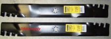 set of 2 mower Predator blades to fit Craftsman Husqvarna 42" 127843 131323  