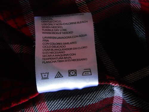 Camisa Para Hombres M Impermeable Franela Roja a Cuadros Botón Frontal Manga Larga Pecho 44" - Imagen 11 de 11