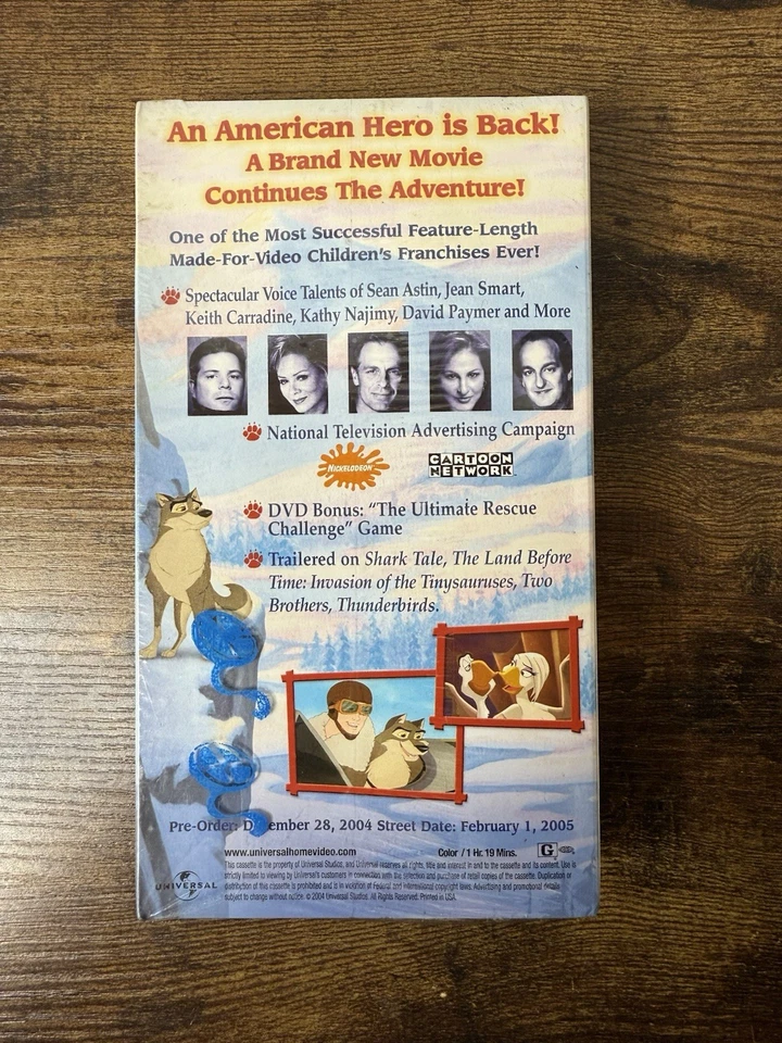 Universal Balto 3: Wings Of Change VHS Screener Copy Brand new Late Release Rare - Image 2 of 3