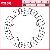 TRW Bremsscheibe MST356 | FüR Husqvarna Nuda R 900 2012 A700BC Vorne / Front