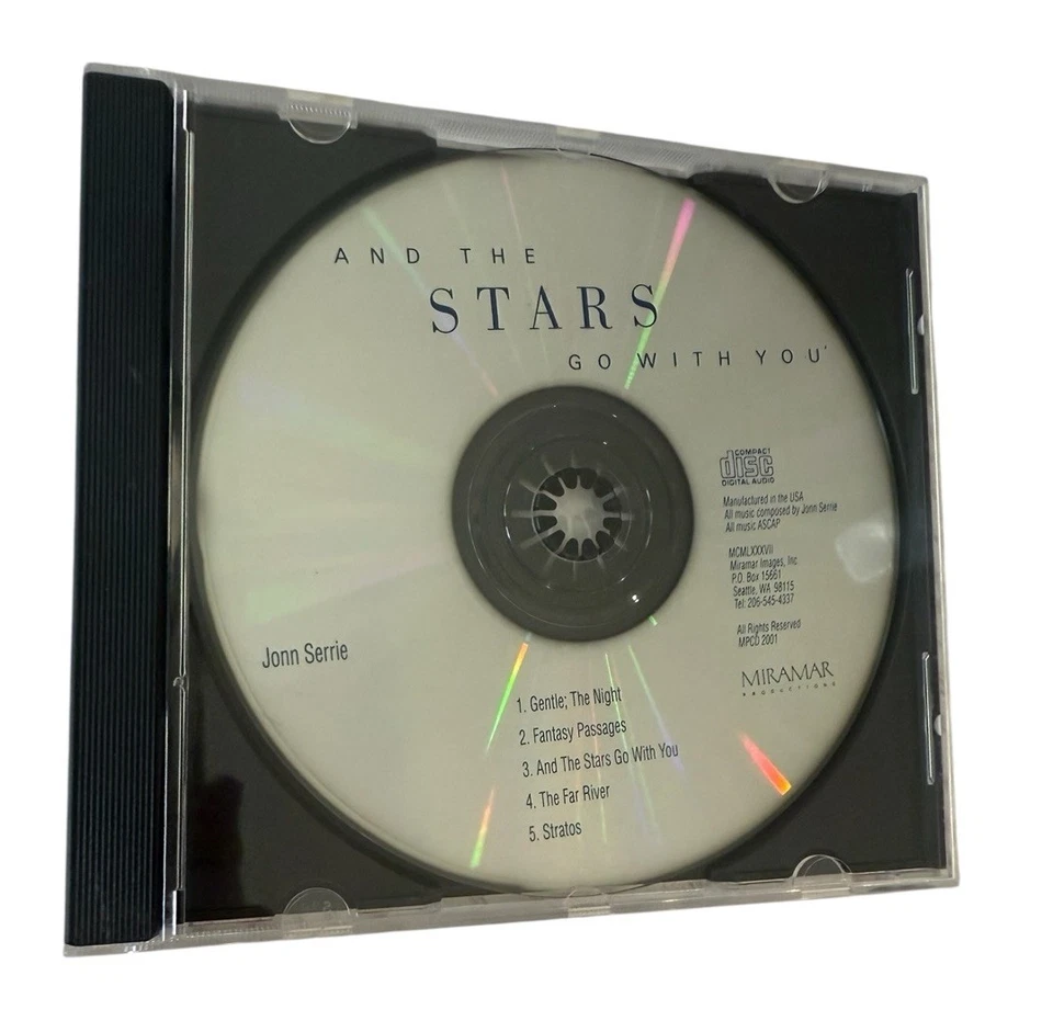 And The Stars Go With You By Jonn Serrie (CD, 1988, Miramar) F3 - Image 3 of 4