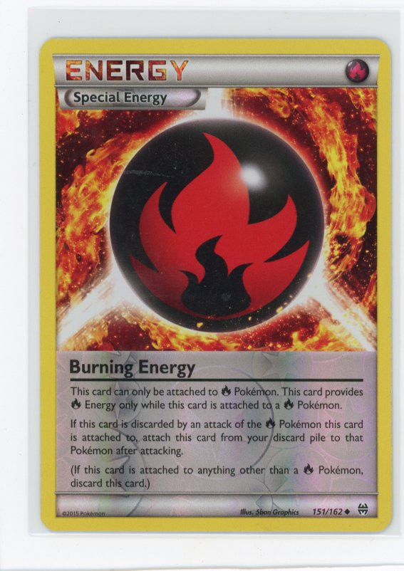 XY - BREAKthrough #151/162 Burning Energy Reverse Holo