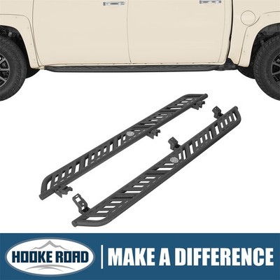 Hooke Road Textured Steel Side Steps for Toyota Tundra 2007-2021 Crewcab 4doors
