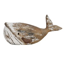Whale Decor Tabletop Nautical Decoration Wood Whales Sculpture Rustic Whale S...