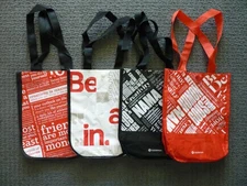 Lululemon Reusable Shopping Tote Bags (4) Small Totes Different Designs #5