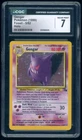 1999 Pokemon Gengar Fossil Holo 5/62 CGC 7 NM