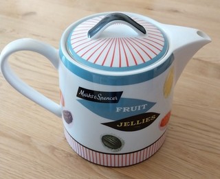 Vintage Marks & Spencer (M&S) Fruit Jellies ceramic teapot 1 litre