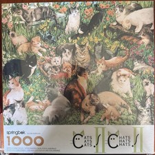 Springbok Cats Cats Cats Jigsaw Puzzle New In Box 1000 Pieces