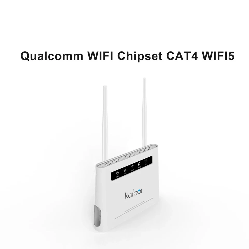 Karbor 4g Wifi Router 300mbps Wifi Modem Wireless Hotspot Cat4 with SimCard Slot - Image 4 of 4