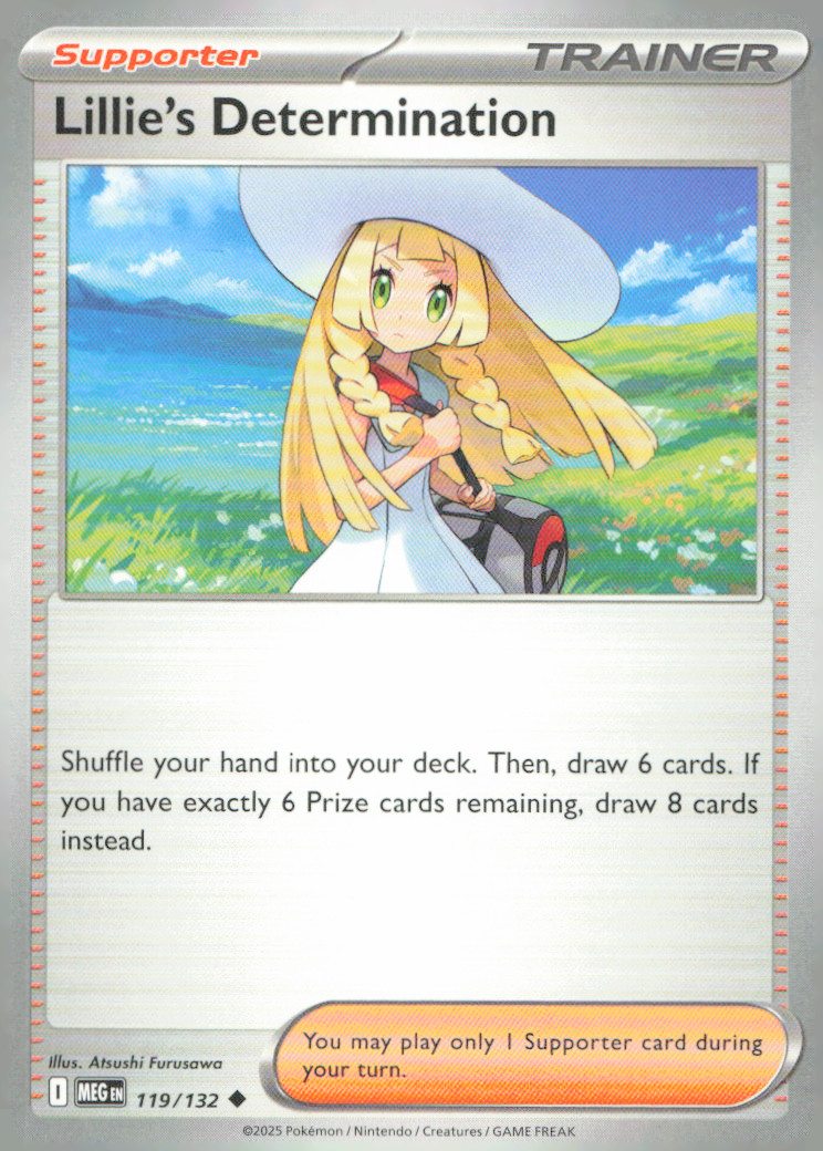 Lillie's Determination Uncommon ME01: Mega Evolution 119/132 NM