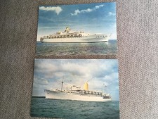 2 X POSTCARDS OF P&O SHIPS IBERIA AND ORIANA DATING FROM 1960’S