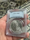 BU 1887 Morgan Silver Dollar certified PCGS MS 65