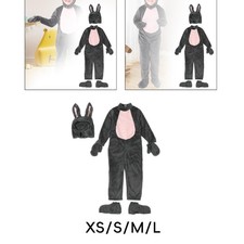 Halloween Bunny Costume Jumpsuit for Holiday Masquerade Boys Girls Carnival