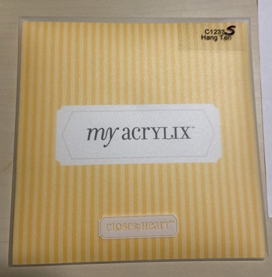 Close To My Heart C1233  Hang Ten  My Acrylix Scrapbook Stamp Set Phrases,Shapes