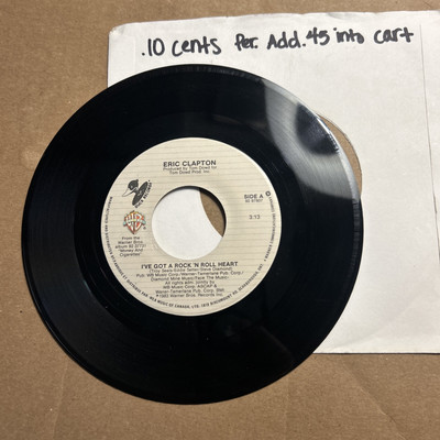 Eric Clapton I've Got A Rock 'N' Roll Heart/Man In Love 83 Wonder Bros 45