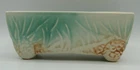 Vintage McCoy Rustic Line Pottery Pine Cone Window Box Planter 7.5” X 3.75” X 3”