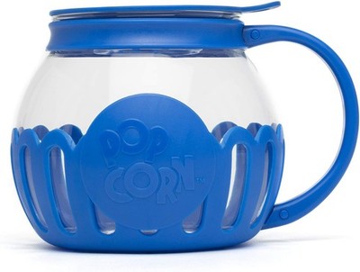 Ecolution Patented Micro-Pop Microwave Popcorn 1.5-Quart Snack Size, Blue 