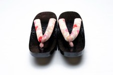DEAR VANILLA AUTHENTIC JAPANESE YUKATA KIMONO GETA SANDALS 24.5cm US SIZE 7.5