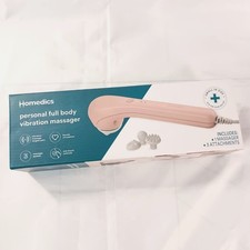 Homedics Full Body Vibration Massager w/ 3 Attachments New In Box