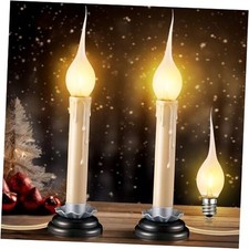Pack 5 Inch Electric Window Candle Lights, Christmas Electric Rustic Country 2