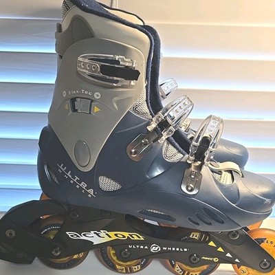 Ultra Wheels Flex-Tec Action Women s Inline Skates Size 9 Heel Retention Great C