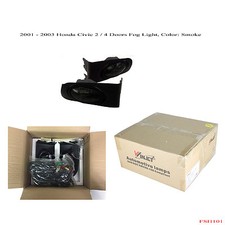 2001-2003 Honda Civic 24 Dr Clear Yellow Smoke Fog Light Wiring Kit Light Bulb 2001-2003 Honda Civic 24 Dr Clear Yellow Smoke Fog Light Wiring Kit Light Bulb