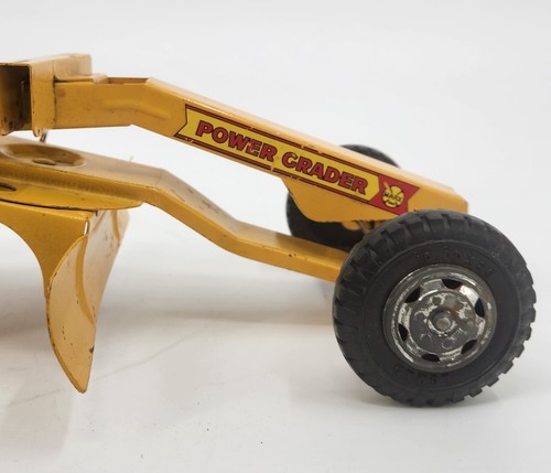 Vintage 1970's Power Grader Tonka Yellow Die Cast Metal - Picture 10 of 13