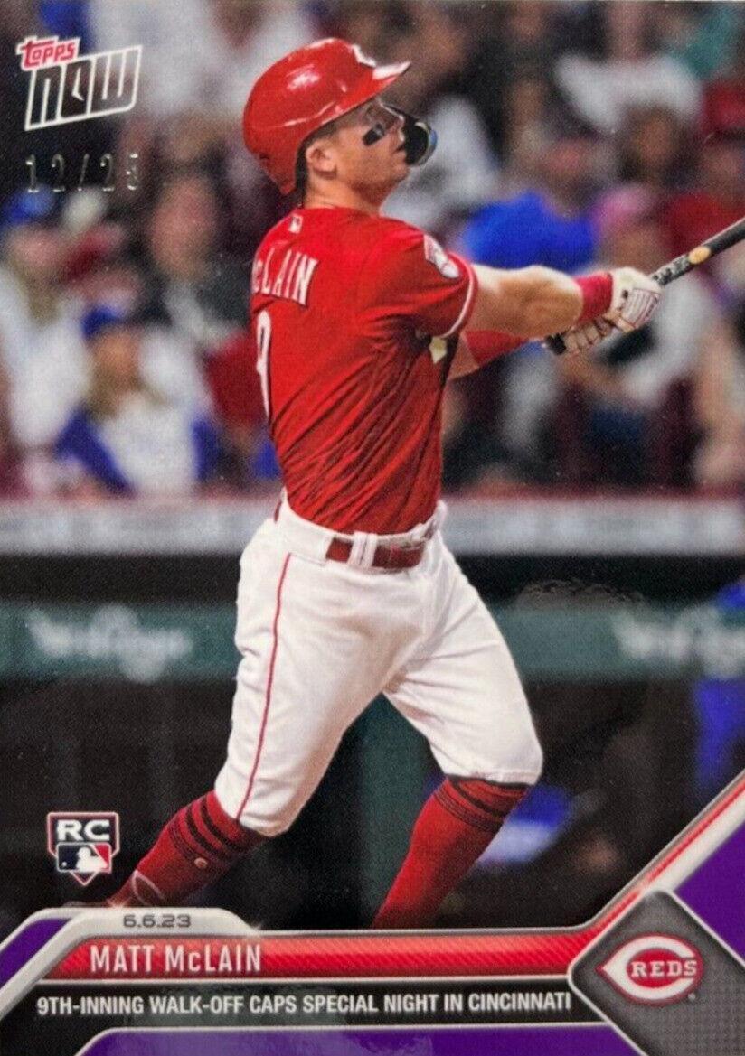 topps now マット・マクレイン Matt McLain #393 Matt Mclain 2023 Topps NOW #393 - 9th Inning Walk Off Blue