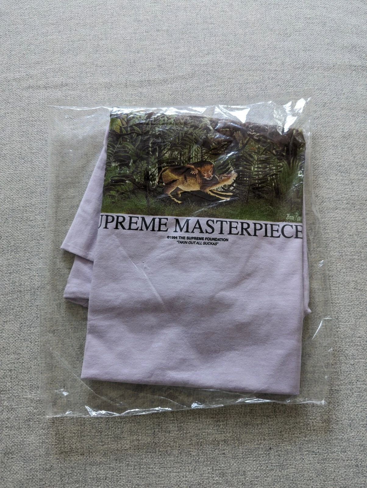 Tee shirt violet clair Supreme Masterpieces SS20   neuf grand