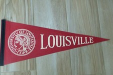1960'S VINTAGE LOUISVILLE  CARDINALS  FELT SUPER  RARE !!!!!! FULL SIZE MINT