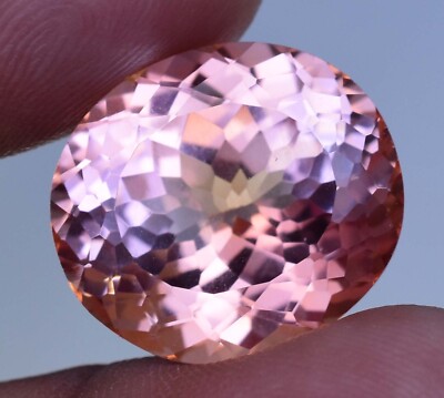 Natürlich Kaiserlich Topas 23.25 Karat Oval Umwerfend Makellos Agl Zertifiziert