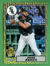 JOSE ABREU 2022 TOPPS SERIES 1 1987 MOJO PARALLEL CHICAGO WHITE SOX